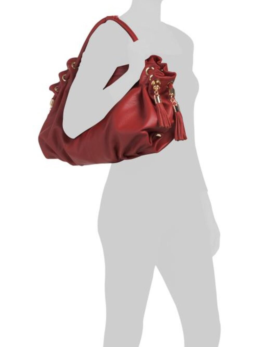 AMERILEATHER Leather Musette Satchel - Picture 1 of 6